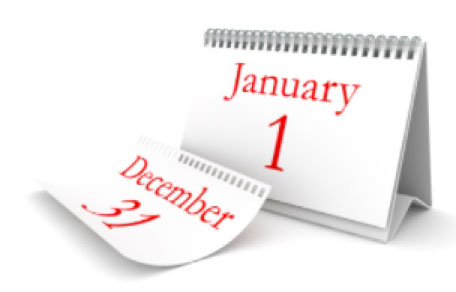 January 1 calendar